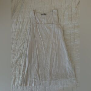 White linen dress